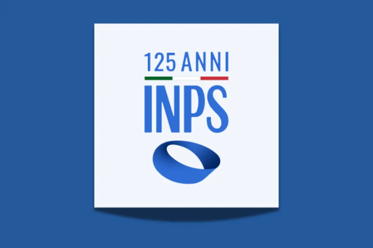 Logo INPS per 125 anni con riferimento all'aumento pensione novembre 2024