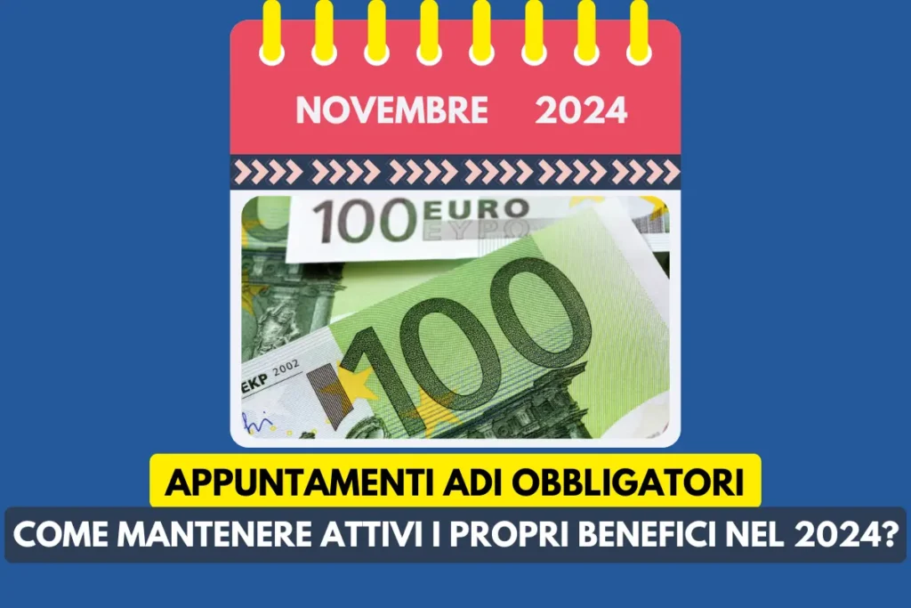 Calendario ADI novembre 2024 benefici obbligatori euro