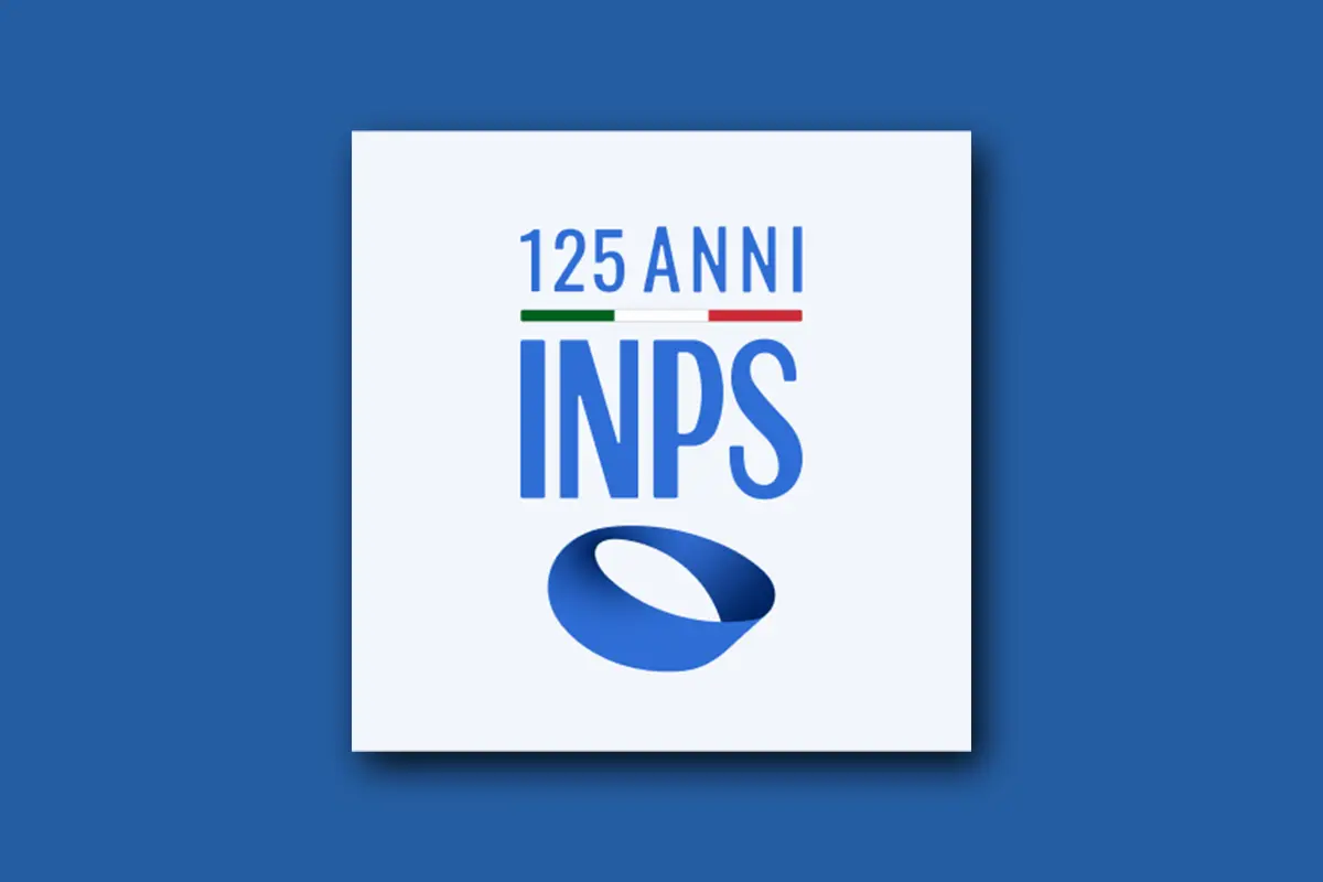 Logo INPS per il cedolino pensioni INPS gennaio 2025 - 125° anniversario